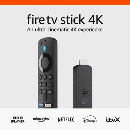 Amazon Fire TV Stick 4K 2nd Generation with Alexa Remote | Wi-Fi 6 | Dolby Vision | HDR10+