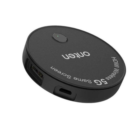 Onten 7576 | Dual-Frequency Wireless HDMI Dongle | 1080p@30Hz | 2.4GHz + 5GHz WiFi | Plug & Play | For Android, iOS, Windows, macOS, Smart TVs, Projectors