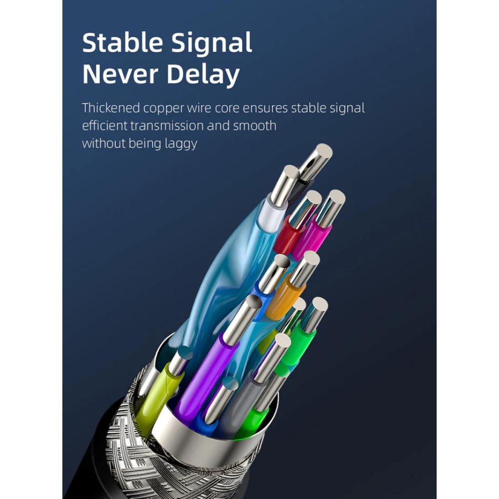 CABLETIME CD20H DisplayPort to DisplayPort 1.2 Cable | 4K 60Hz UHD, Gold-Plated Connectors, 1m Length