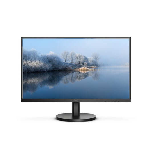 AOC 22B3HM | 21.5" Full HD LED Monitor | 3-Sided Frameless Design | 75Hz Refresh Rate | VA Panel | Adaptive Sync | Low Blue Light | HDMI + VGA | Tilt Stand | Matte Black | For Home, Office, and Budget Gaming