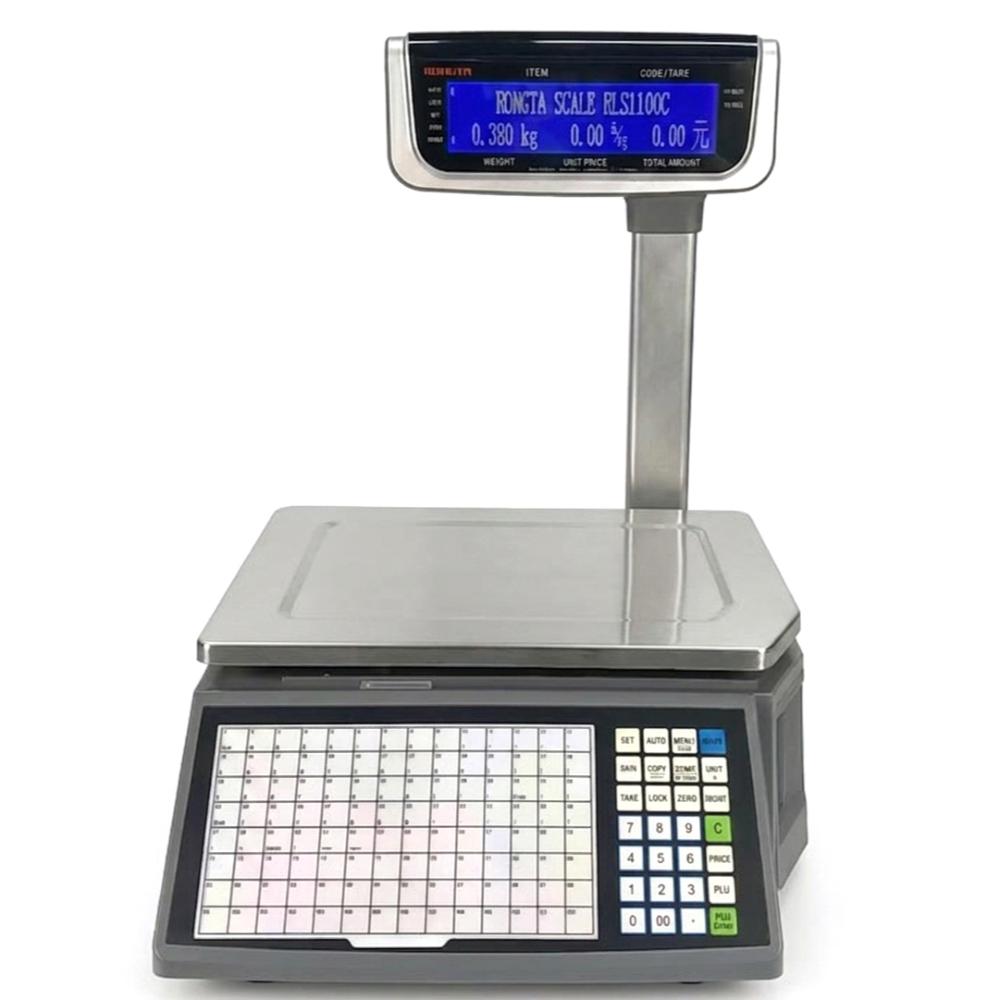 Speed-X RLS1100C Digital WiFi Barcode Label Printing Scale | 203 DPI | 58mm Label Printing | Price Computing Scale | WiFi + Serial + Network