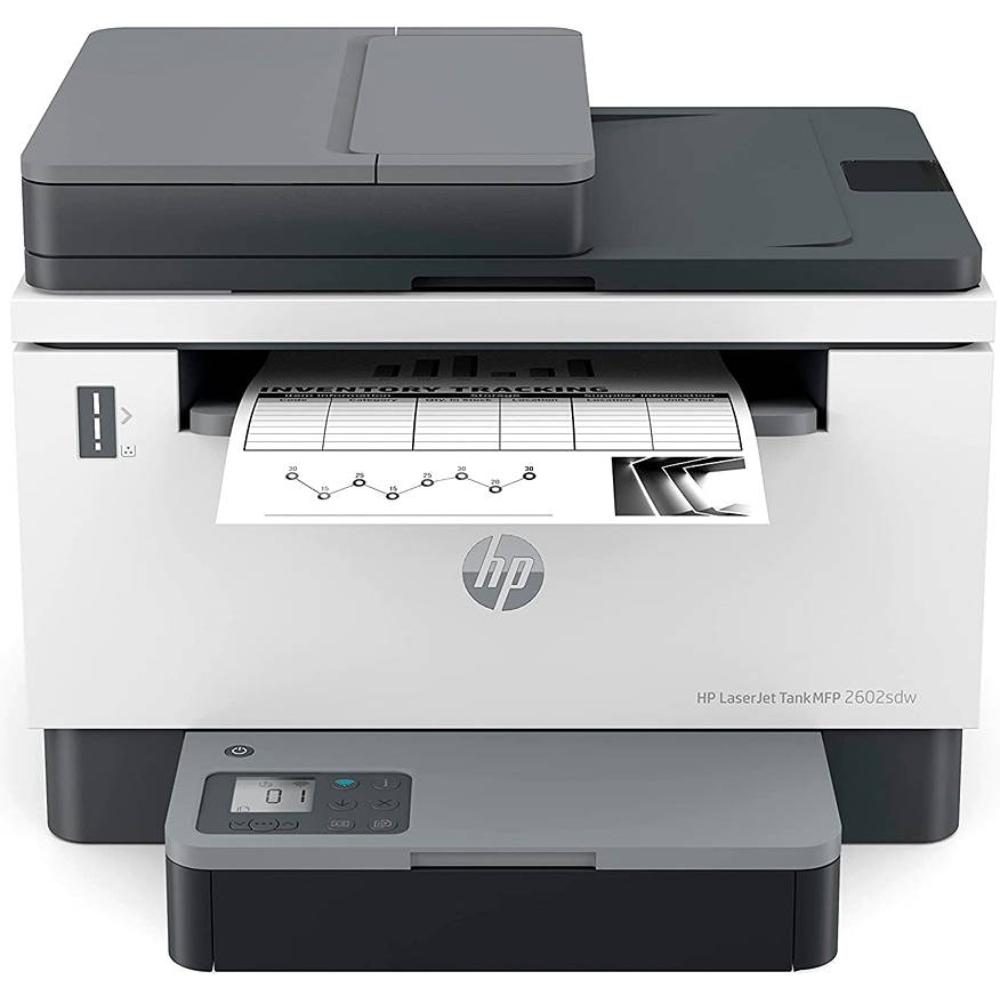 HP LaserJet Tank MFP 2602sdw Printer | Print, Scan, Copy | Auto Duplex | WiFi | ADF