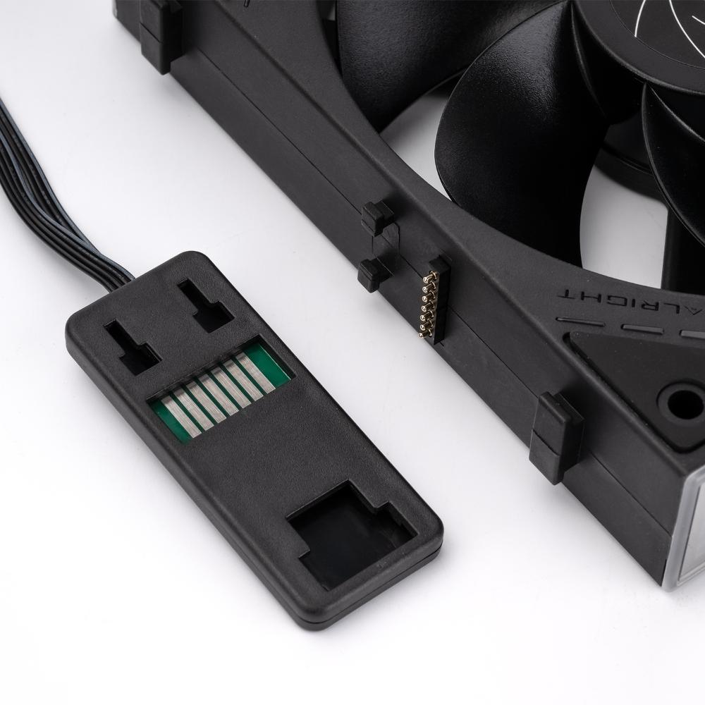 Thermalright TL-M12QR X3 120mm ARGB Fan Black & White | 3-Pack | 1500RPM PWM | 47.6 CFM | 1.31mm H₂O | 5V ARGB | S-FDB