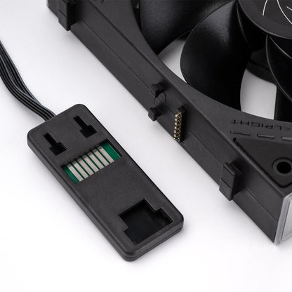Thermalright TL-M12QR X3 120mm ARGB Fan Black & White | 3-Pack | 1500RPM PWM | 47.6 CFM | 1.31mm H₂O | 5V ARGB | S-FDB