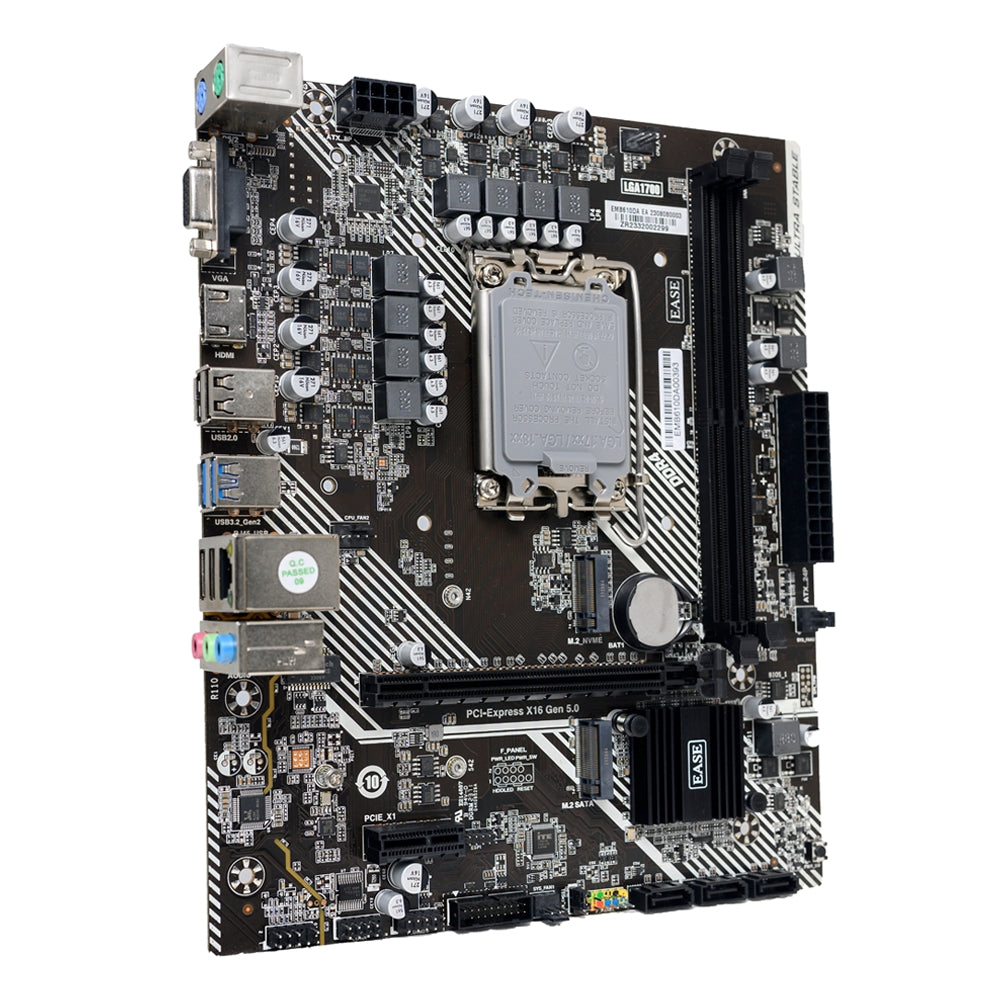 EASE H610M-E DDR4 LGA1700 Motherboard | Reliable Intel Platform for Everyday Performance