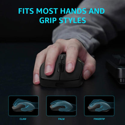 Rapoo VT1 Pro Max Wireless Gaming Mouse | 45,000 DPI | 8K Wired / 4K Wireless | 750 IPS | 50G Acceleration | 59g Ultralight | 60M Omron Switches