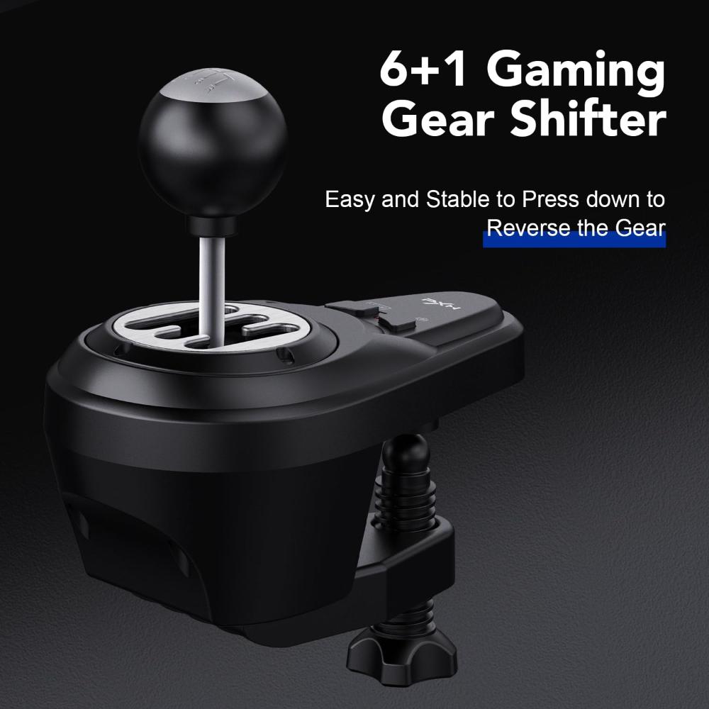 PXN V99 Racing Wheel | Real Force Feedback | 270° / 900° | Pedals + Shifter | PC, PS4, Xbox