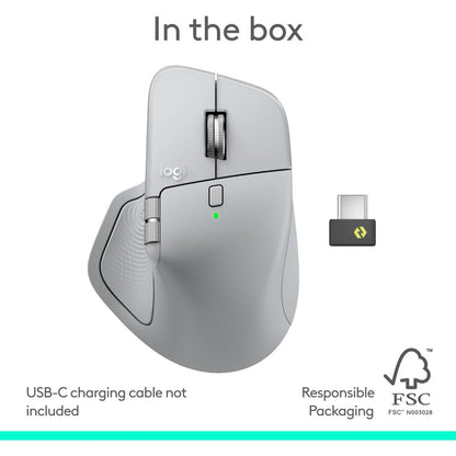 Logitech MX Master 4 | High-Performance Wireless Mouse with Haptic Feedback & MagSpeed Scrolling