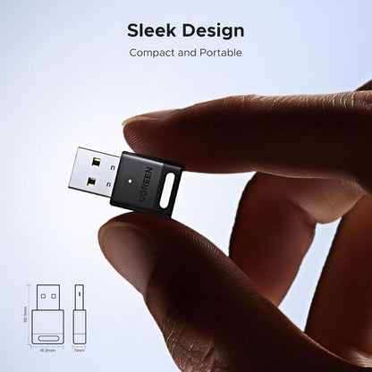 UGREEN Bluetooth 5.4 USB Adapter | USB Bluetooth 5.4 Dongle | Plug & Play | Supports Windows 11/10/8.1 | Model 45134