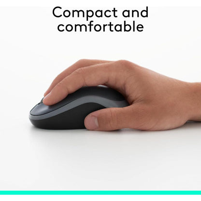 Logitech M185 Wireless Mouse | 2.4GHz Wireless | 1000 DPI Optical Tracking | 3 Buttons | 10m Range | 1-Year Battery | USB Nano Receiver