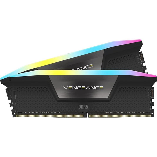 CORSAIR VENGEANCE RGB 32GB (2x16GB) DDR5 6200MT/s CL36 Desktop Memory Kit | High-Performance RGB RAM | Black