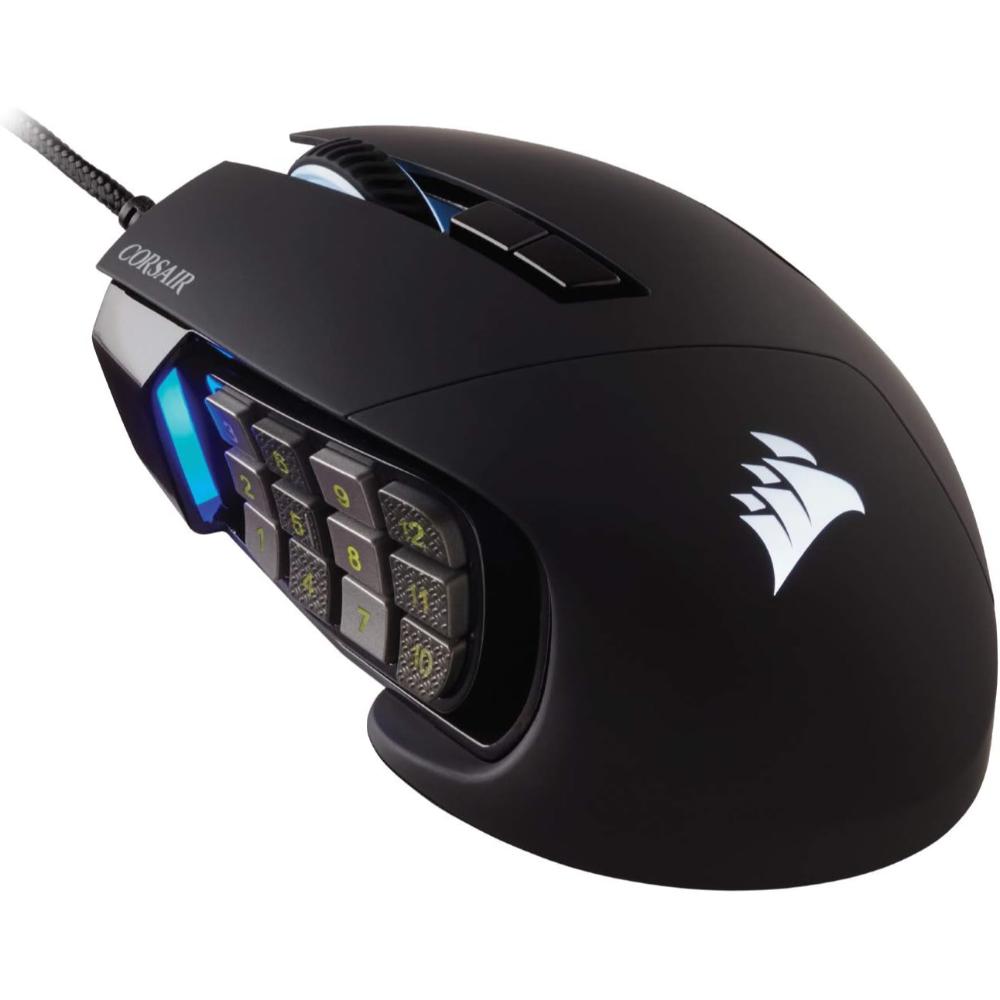 CORSAIR SCIMITAR RGB ELITE | Optical MOBA/MMO Gaming Mouse (18,000 DPI)
