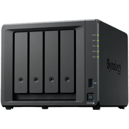 Synology DiskStation DS425+ | 4-Bay NAS Storage Solution | Intel Celeron Quad-Core | 2.5GbE | M.2 NVMe Cache Support