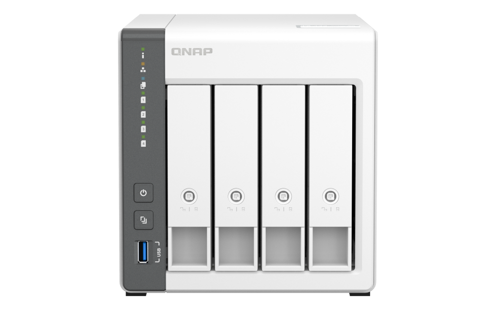 QNAP TS-433-4G | 4-Bay NAS | Quad-Core Processor | 4GB DDR4 RAM | 2.5GbE Network