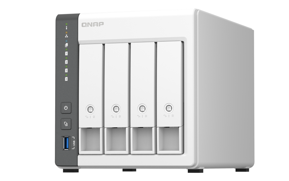 QNAP TS-433-4G | 4-Bay NAS | Quad-Core Processor | 4GB DDR4 RAM | 2.5GbE Network