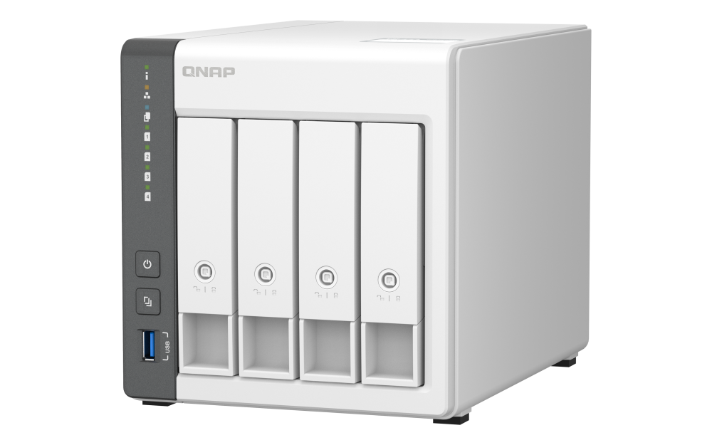 QNAP TS-433-4G | 4-Bay NAS | Quad-Core Processor | 4GB DDR4 RAM | 2.5GbE Network