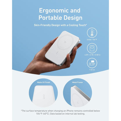 Anker MagGo Power Bank (10K, Slim) A1664 | 10000mAh 15W Qi2 Magnetic Wireless Power Bank