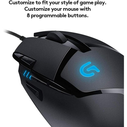 Logitech G402 Hyperion Fury Ultra-Fast FPS Gaming Mouse | Fusion Engine Sensor | 240–4000 DPI | 8 Programmable Buttons | 1ms Report Rate | 500+ IPS | 2.1m Cable