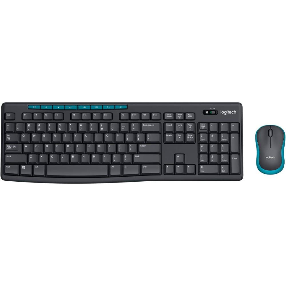 Logitech MK275 Wireless Combo | Full-Size Keyboard + Compact Mouse | 2.4GHz Wireless | Plug-and-Play Nano Receiver | Long Battery Life