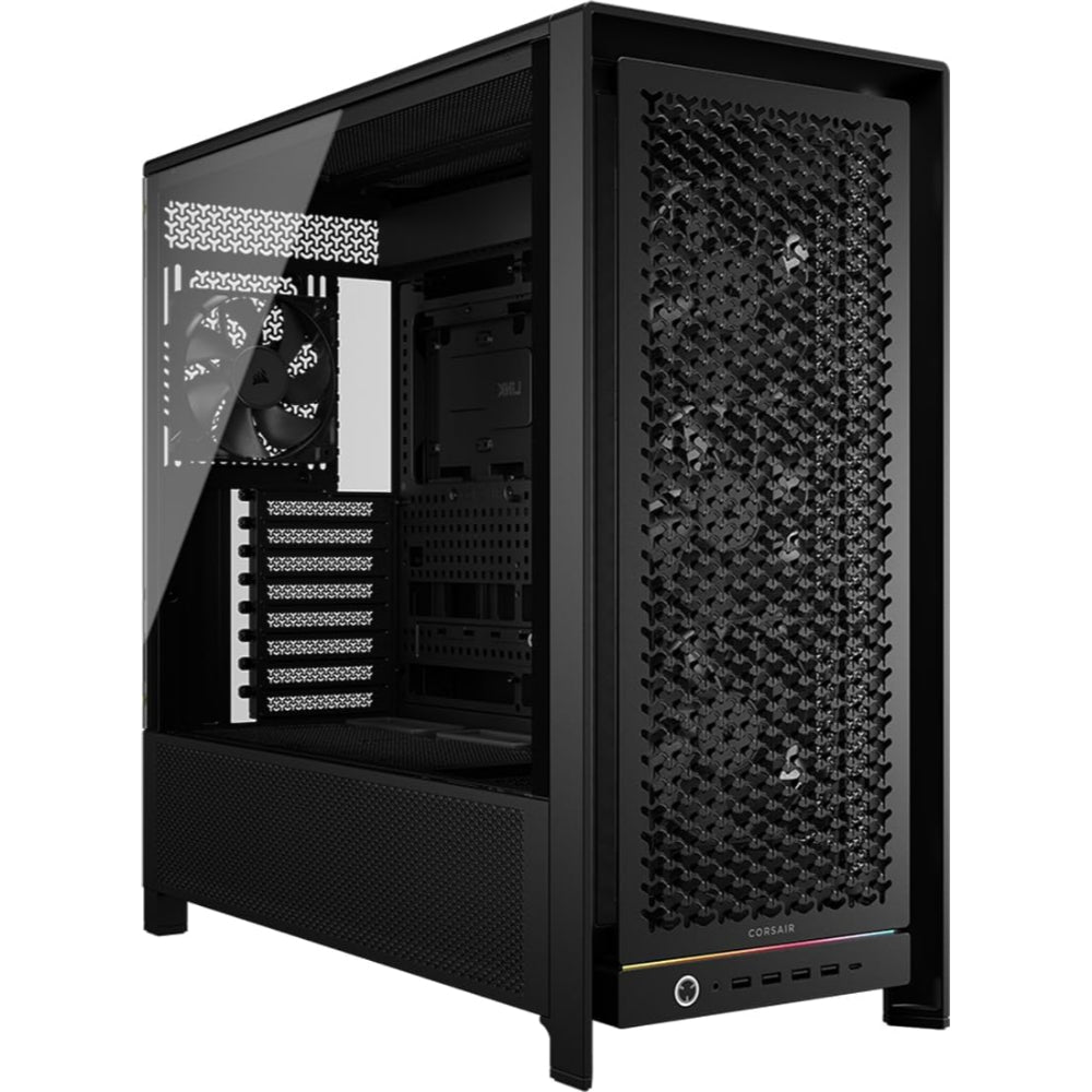 CORSAIR Frame 5000D RS Modular High Airflow Mid-Tower PC Case | Black/White | InfiniRail™ System | Reverse Connection Ready