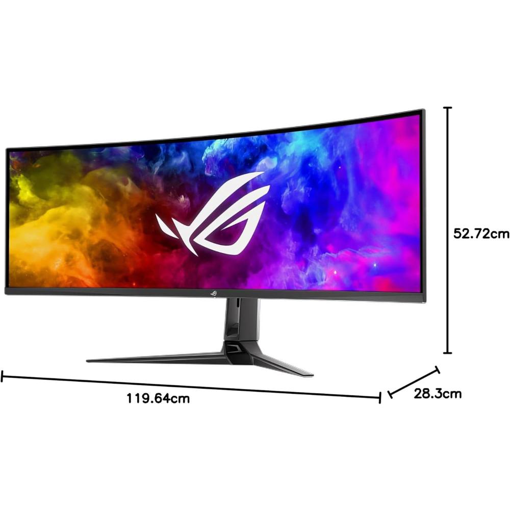 ASUS ROG Swift OLED PG49WCD | 49-inch Super Ultrawide Gaming Monitor (DQHD, 144Hz, 0.03ms, QD-OLED, G-SYNC Compatible, HDR True Black, USB-C 90W)
