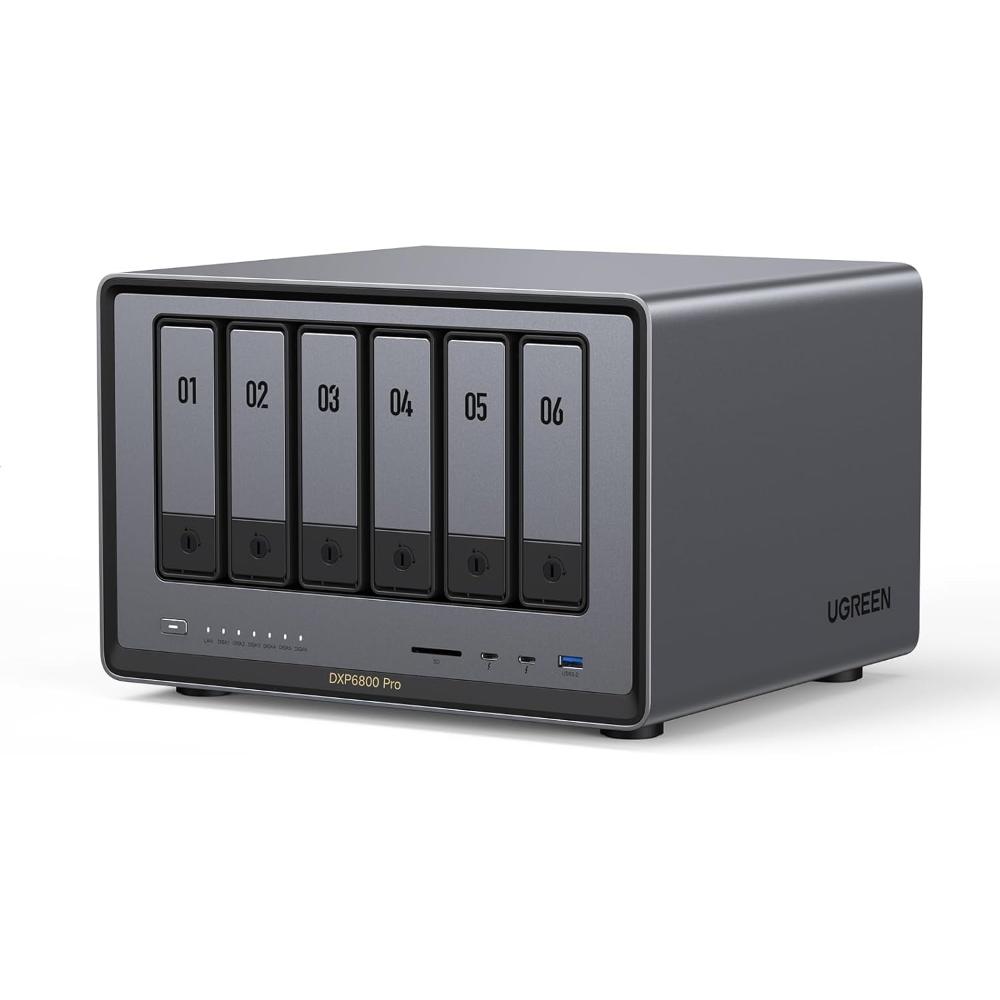 UGREEN NASync DXP6800 Pro | 6-Bay NAS with Intel Core i5, 8GB DDR5, Dual 10GbE & 8K HDMI Output