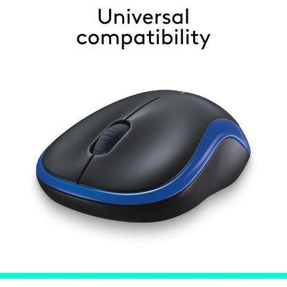 Logitech M185 Wireless Mouse | 2.4GHz Wireless | 1000 DPI Optical Tracking | 3 Buttons | 10m Range | 1-Year Battery | USB Nano Receiver