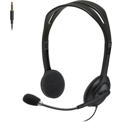 Logitech H111 Stereo Headset | 3.5mm Multi-Device Headset with Rotating Microphone