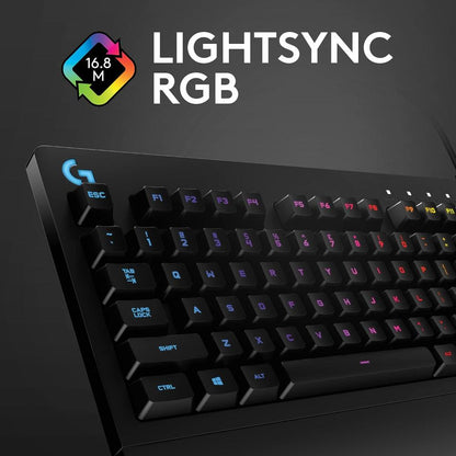 Logitech G213 Prodigy RGB Gaming Keyboard | Mech-Dome Keys | LIGHTSYNC 5-Zone RGB | Spill-Resistant | Dedicated Media Controls | Integrated Palm Rest | USB 2.0