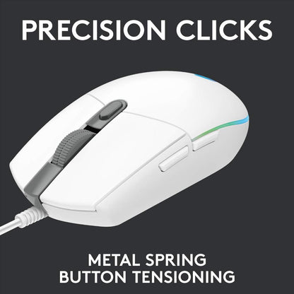 Logitech G102 LIGHTSYNC Wired Gaming Mouse | 8000 DPI | 6 Programmable Buttons | 1000Hz Report Rate | LIGHTSYNC RGB | 85g Lightweight Design | 2.1m Cable