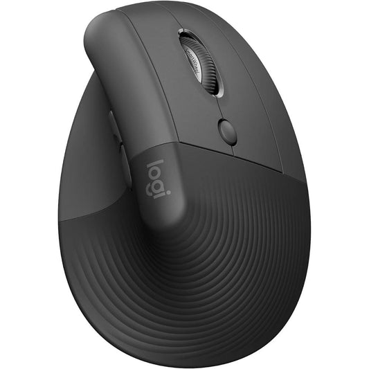 Logitech Lift Vertical Ergonomic Wireless Mouse | 57° Ergonomic Design | Bluetooth + Logi Bolt USB | 4000 DPI | SilentTouch | 24-Month Battery