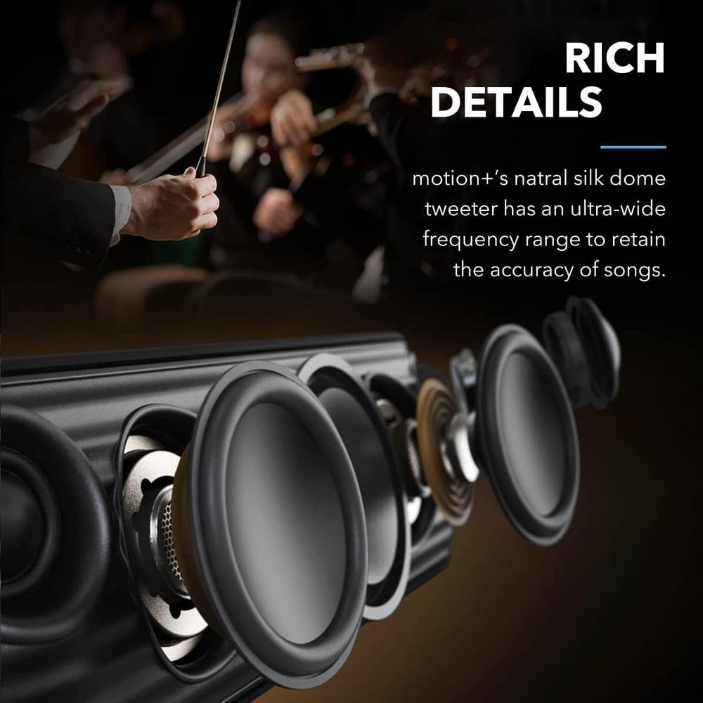 Soundcore Motion+ Portable Speaker A3116 | 30W Hi-Res Bluetooth Speaker with BassUp Technology
