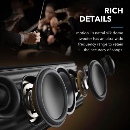 Soundcore Motion+ Portable Speaker A3116 | 30W Hi-Res Bluetooth Speaker with BassUp Technology