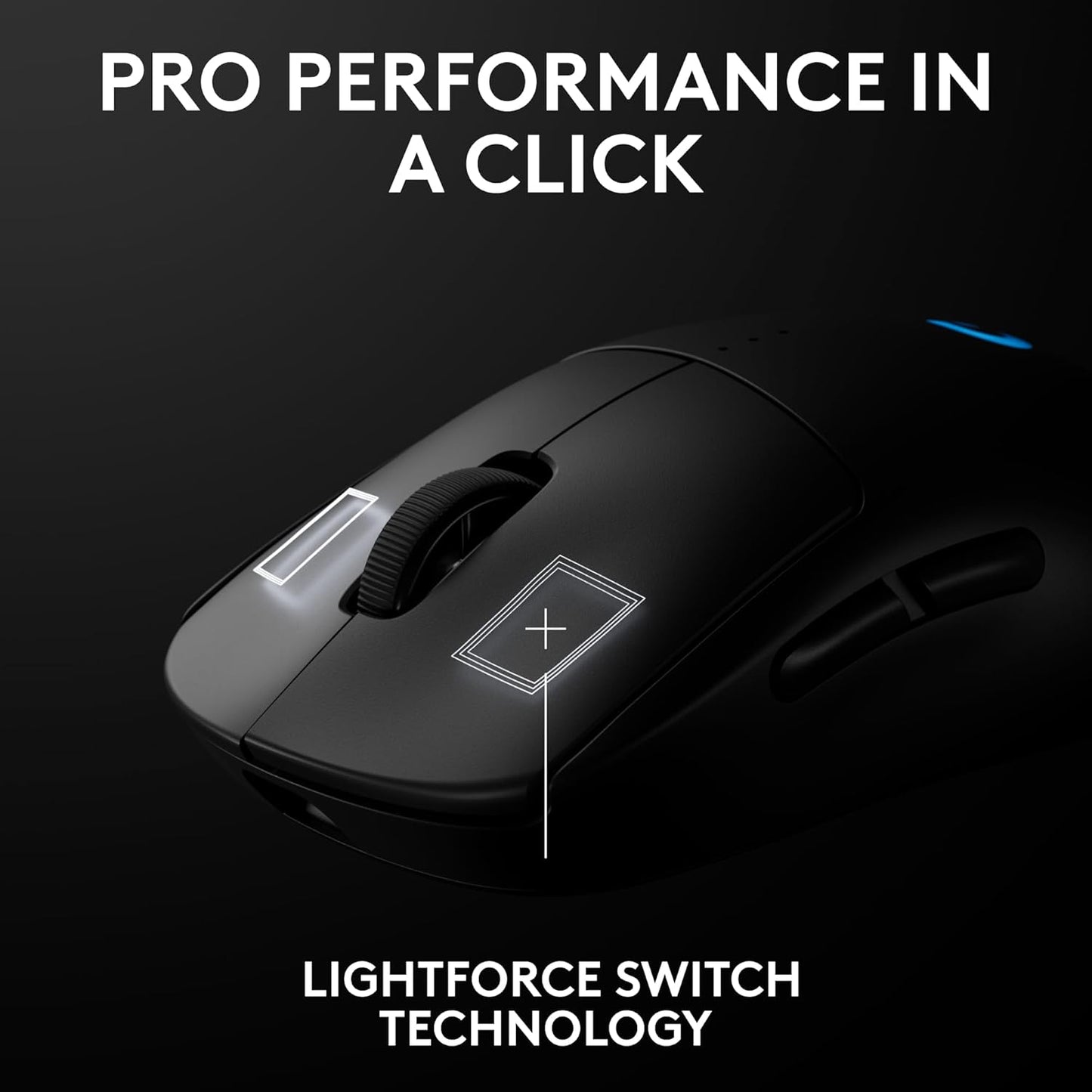 Logitech PRO 2 LIGHTSPEED | Ambidextrous Wireless Gaming Mouse