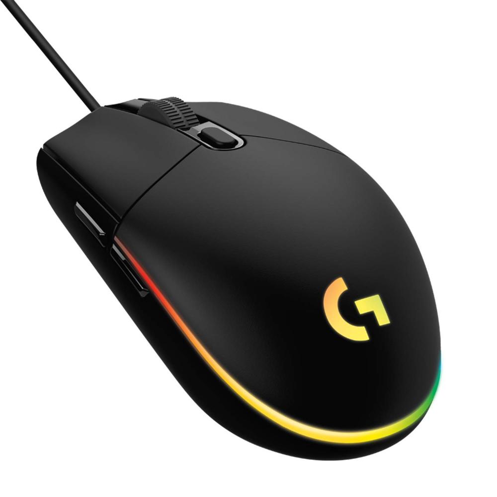 Logitech G102 LIGHTSYNC Wired Gaming Mouse | 8000 DPI | 6 Programmable Buttons | 1000Hz Report Rate | LIGHTSYNC RGB | 85g Lightweight Design | 2.1m Cable