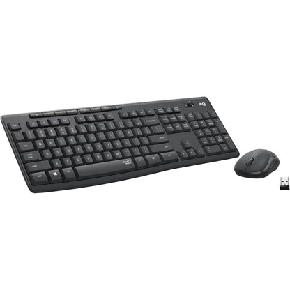 Logitech MK295 Silent Wireless Keyboard & Mouse Combo | SilentTouch Technology | Full-Size Keyboard | Quiet Wireless Productivity