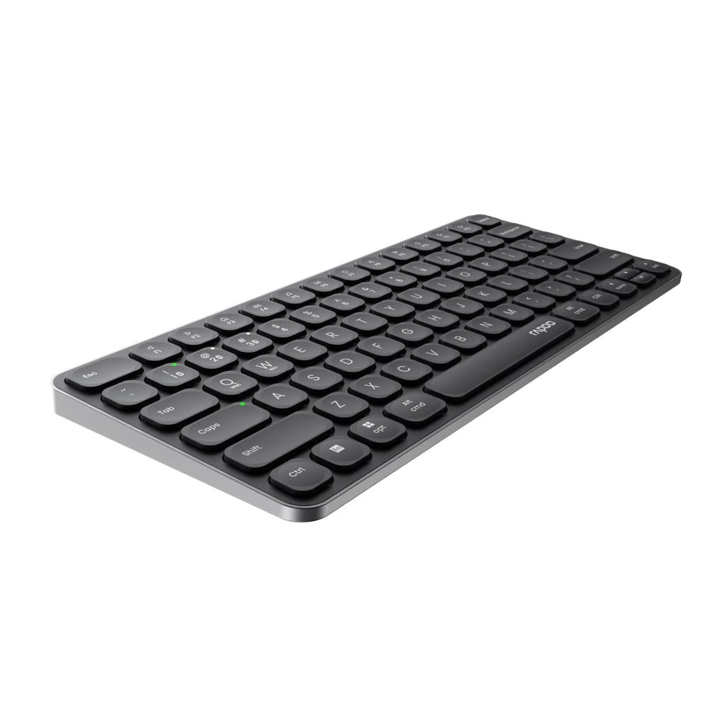 Rapoo E9050L | Ultra-Slim Multi-Mode Wireless Keyboard – Dark Grey