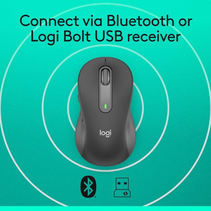 Logitech Signature M650 Wireless Mouse | SmartWheel Scrolling | SilentTouch | Bluetooth & Logi Bolt | Up to 24-Month Battery Life