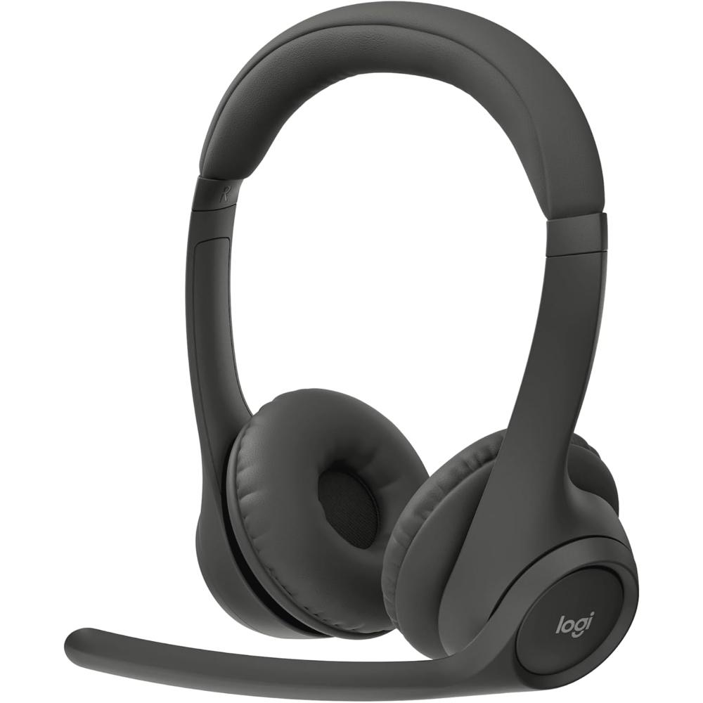 Logitech Zone 300 Wireless Headset | Bluetooth 5.3 | 30mm Drivers | Dual Noise-Canceling Mics | Up to 20 Hours Battery | 30m Wireless Range | USB-C Charging