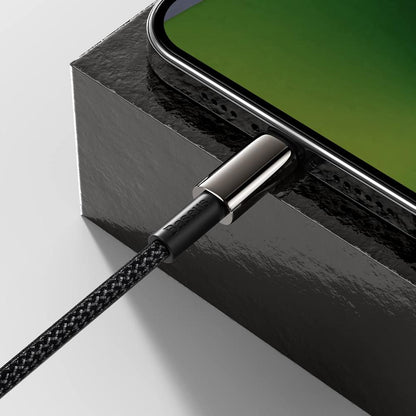 Baseus Tungsten Gold USB-C to Lightning Cable | PD 20W Fast Charging | Braided Nylon | 1m / 2m