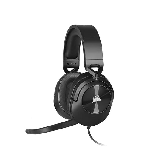CORSAIR HS55 STEREO Wired Gaming Headset – Carbon | 50mm Drivers, Lightweight, 3.5mm Universal Compatibility