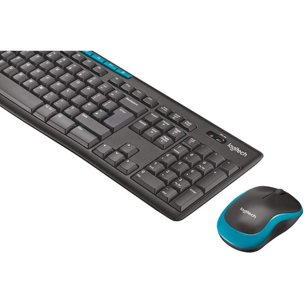 Logitech MK275 Wireless Combo | Full-Size Keyboard + Compact Mouse | 2.4GHz Wireless | Plug-and-Play Nano Receiver | Long Battery Life