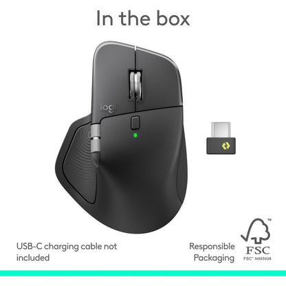 Logitech MX Master 4 | High-Performance Wireless Mouse with Haptic Feedback & MagSpeed Scrolling