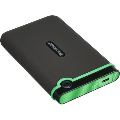 Transcend StoreJet 25M3C | Rugged Portable External Hard Drive | USB 3.1 Gen 1 Type-C, Anti-Shock, One-Touch Backup (2TB / 4TB)