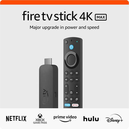 Amazon Fire TV Stick 4K Max (2nd Gen) | 16GB | Wi-Fi 6E | Alexa Voice Remote | 4K UHD Streaming