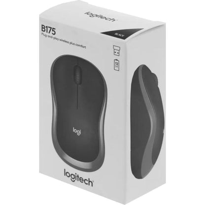 Logitech B175 Wireless Mouse | 2.4GHz Wireless | Optical Tracking | 3 Buttons | 10m Range | 12-Month Battery Life