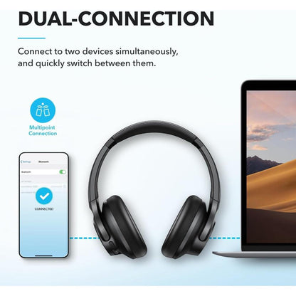 Soundcore Q20i Hybrid Active Noise Cancelling Headphones A3004 | Wireless Bluetooth Over-Ear