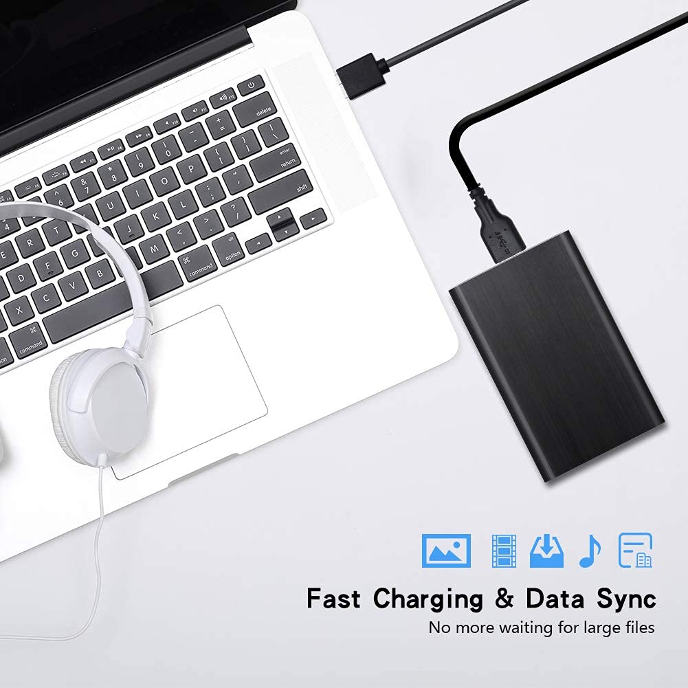 USB 3.0 Type-A to Micro-B Hard Disk Cable | High-Speed Data Transfer and Charging Accessory