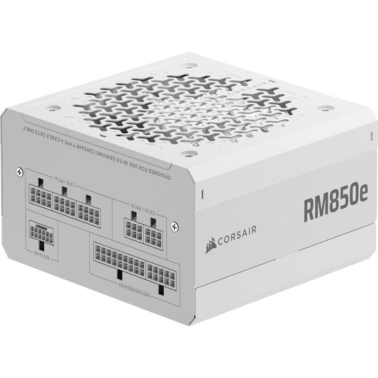 CORSAIR RM850e White | 850W Fully Modular ATX 3.1 Power Supply (80 PLUS Gold, PCIe 5.1, Low-Noise)
