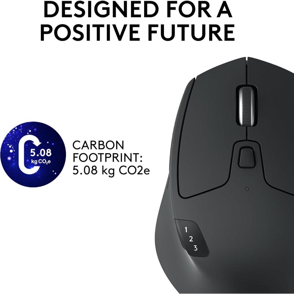 Logitech M720 Triathlon Multi-Device Wireless Mouse | Hyper-Fast Scrolling | 8 Buttons | 3-Device Easy-Switch | Bluetooth & Unifying Receiver